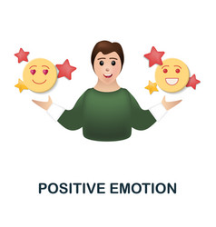 Positive Emotion Icon 3d From Human Productivity