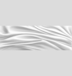 Realistic Abstract White Silk Background