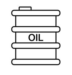 Simple Oil Drum Icon Or Fuel Storage For Petroleum