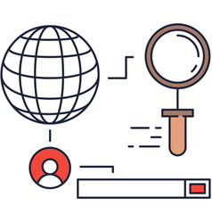 Customer Data Base Mail Development Icon