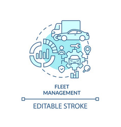 Fleet Management Soft Blue Concept Icon