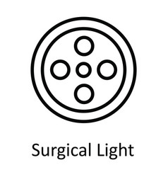 Surgical Light Outline Icon Design