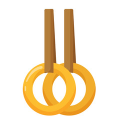 Gymnastic Rings Icon Cartoon Rope Bench