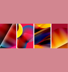 Liquid Abstract Shapes With Gradient Colors