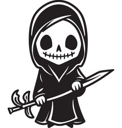 Little Lurker Adorable Grim Reaper Symbol