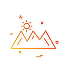 Mountians Icon Design