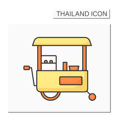 Food Cart Color Icon