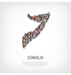 People Map Country Somalia