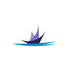 Sail Boat Logo Icon