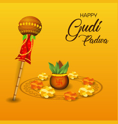 Gudi Padwa Greeting Card Design