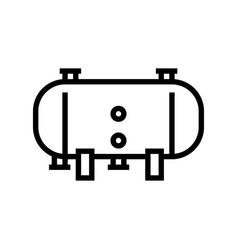 Pressure Vessel Engineer Line Icon