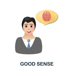 Good Sense Icon 3d From Human Productivity