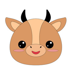 Head Of A Cartoon Animal Cows Head Cute Cartoon