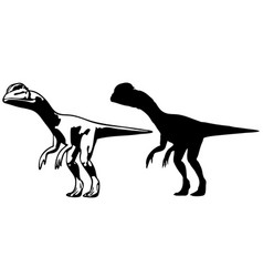 Tyrannosaurus Rex Dinosaur Silhouette Isolated