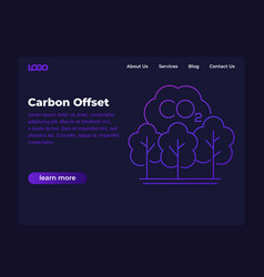 Carbon Offset Banner Website Design