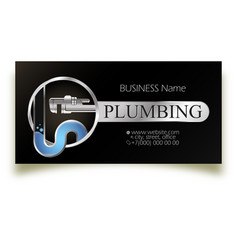 Plumbing Repair And Service Unique Business Card