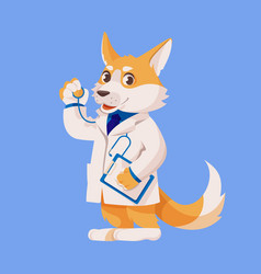 Doctor Dog Cute Cartoon Animal