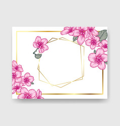 Floral Wedding Invitation Elegant Card Template