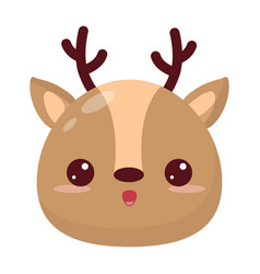 Head Of A Cartoon Animal Deer Cute Cartoon