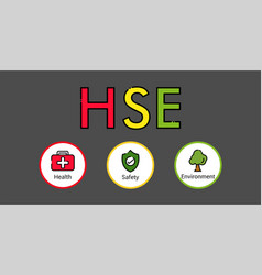 Hse Concept Health Safety Environment Acronym