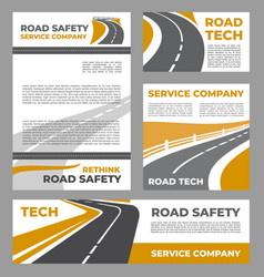 Roads Safety Highway Service Industry Posters