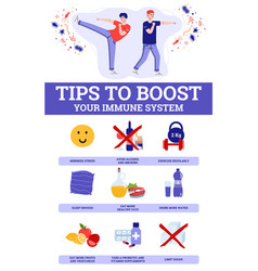 Banner With Tips How To Boost Your Immune System