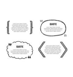 Quote Box Sketch Text Frame Set