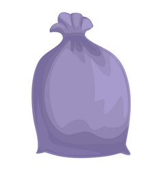 Violet Plastic Bag Icon Cartoon Garbage