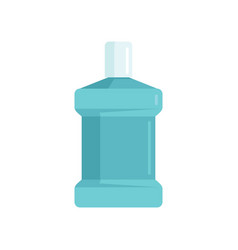 Oral Mouthwash Icon Flat Wash Bottle