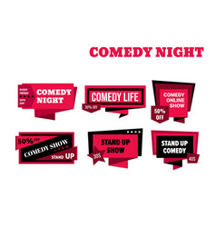 Comedy Night At Club Live Show Sticker Concept