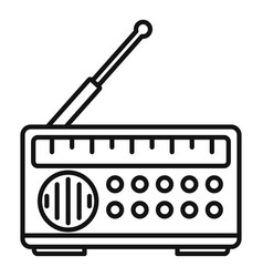 Radio Fake News Icon Outline Style