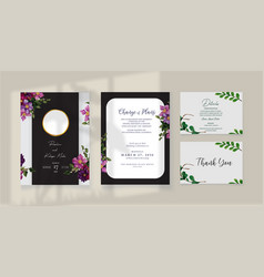 Wedding Invitation Card Floral Water Color