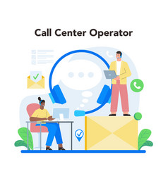 Call Center Or Technical Support Concept Idea Of