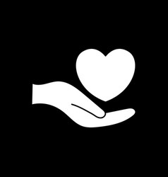 Love Hand Icon Logo Image