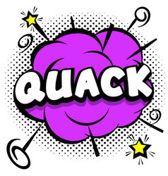 Quack Comic Bright Template With Speech Bubbles