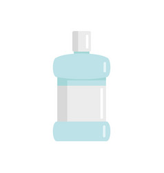 Hygiene Mouthwash Icon Flat Tooth Bottle