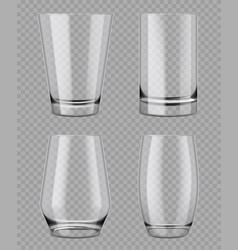 Transparent Glass Empty Crystal Cups For Liquids