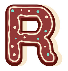 Gingerbread Letter R