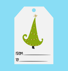 Merry Christmas Hand Drawn Gift Tag