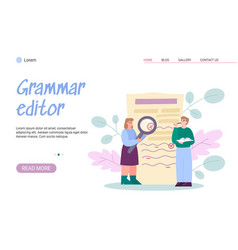 Web Banner With Grammar Editor Teacher