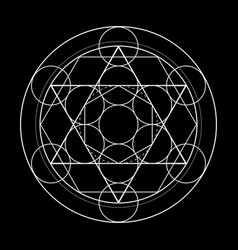 Sacred Geometry Metatron Cube Vector Images Over 110