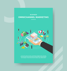 Business Omni Chanel Marketing Hand Hold