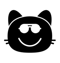 Cat Sunglasses Ii Glyph Icon Pictogram Symbol