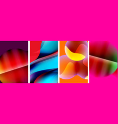 Liquid Abstract Shapes With Gradient Colors