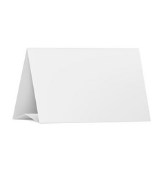 Blank White Paper Table Card