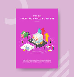 Business Growing Small People Standing