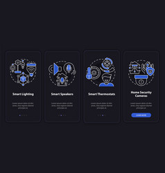 Smart Home Gadgets Night Mode Onboarding Mobile