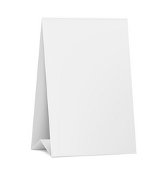 Blank White Paper Table Card