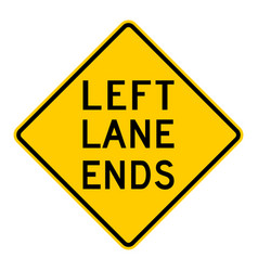 Left Lane Ends