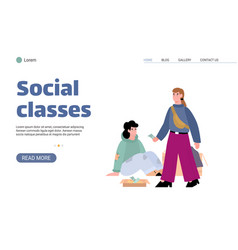 Social Classes And Gap Between Rich And Poor Flat